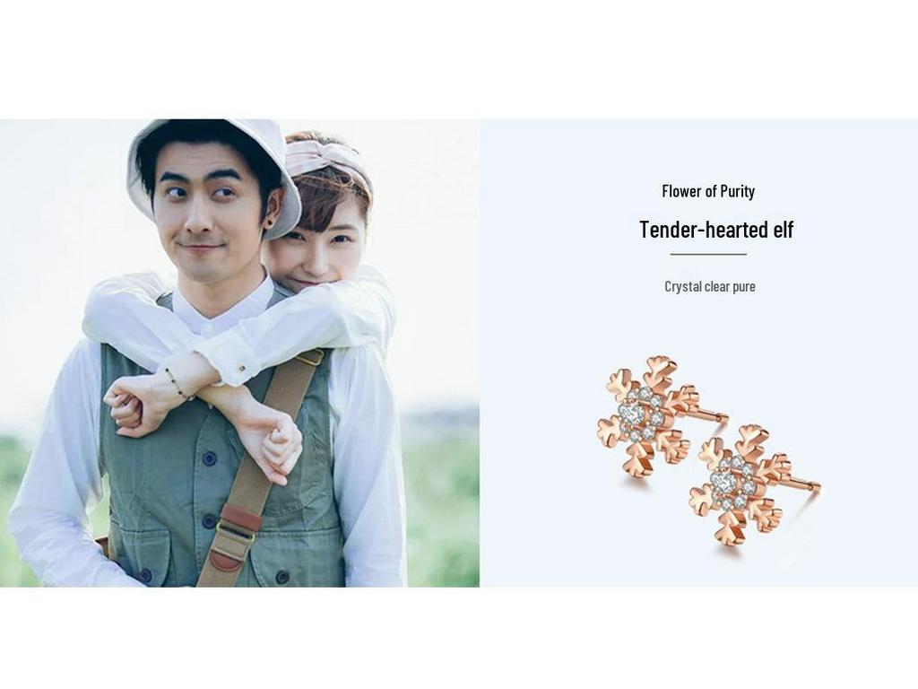 S925 Silver Korean Trend Christmas Earrings for Women - Elegant High-End Design