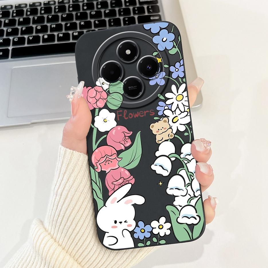 For Xiaomi Redmi 14C Case PocoC75 Cute Panda Cartoon Cover Soft TPU Phone Case For Xiaomi Poco C75 C 75 Redmi14C Back Cover Bags