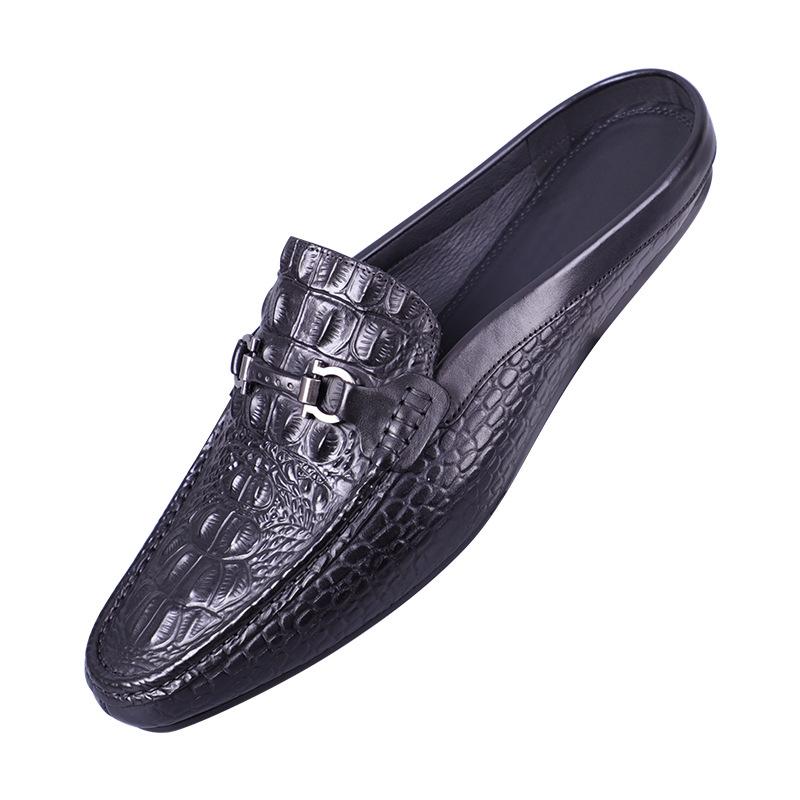 Brand Loafers Men Cowhide Leather Shoes Fashion Handmade Business Dress New Arrival Elegant Office Formal Suits Matches Man Shoe