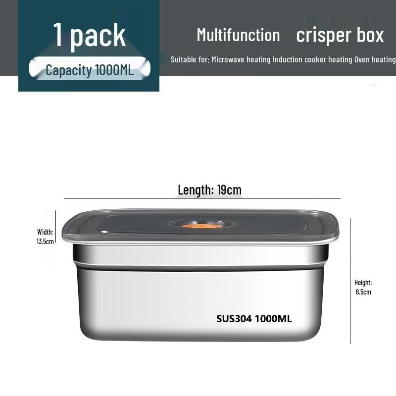 

Youchu Mao Stainless Steel Food Storage Container 19x13.5x6.5cm