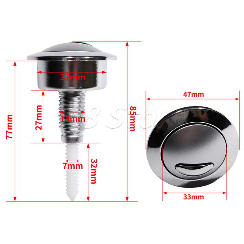 Flush Toilet Push Button Water Tank Drain Button Flush Button Flush Push Button Replacement For Siamp Optima 49 CF1003CP