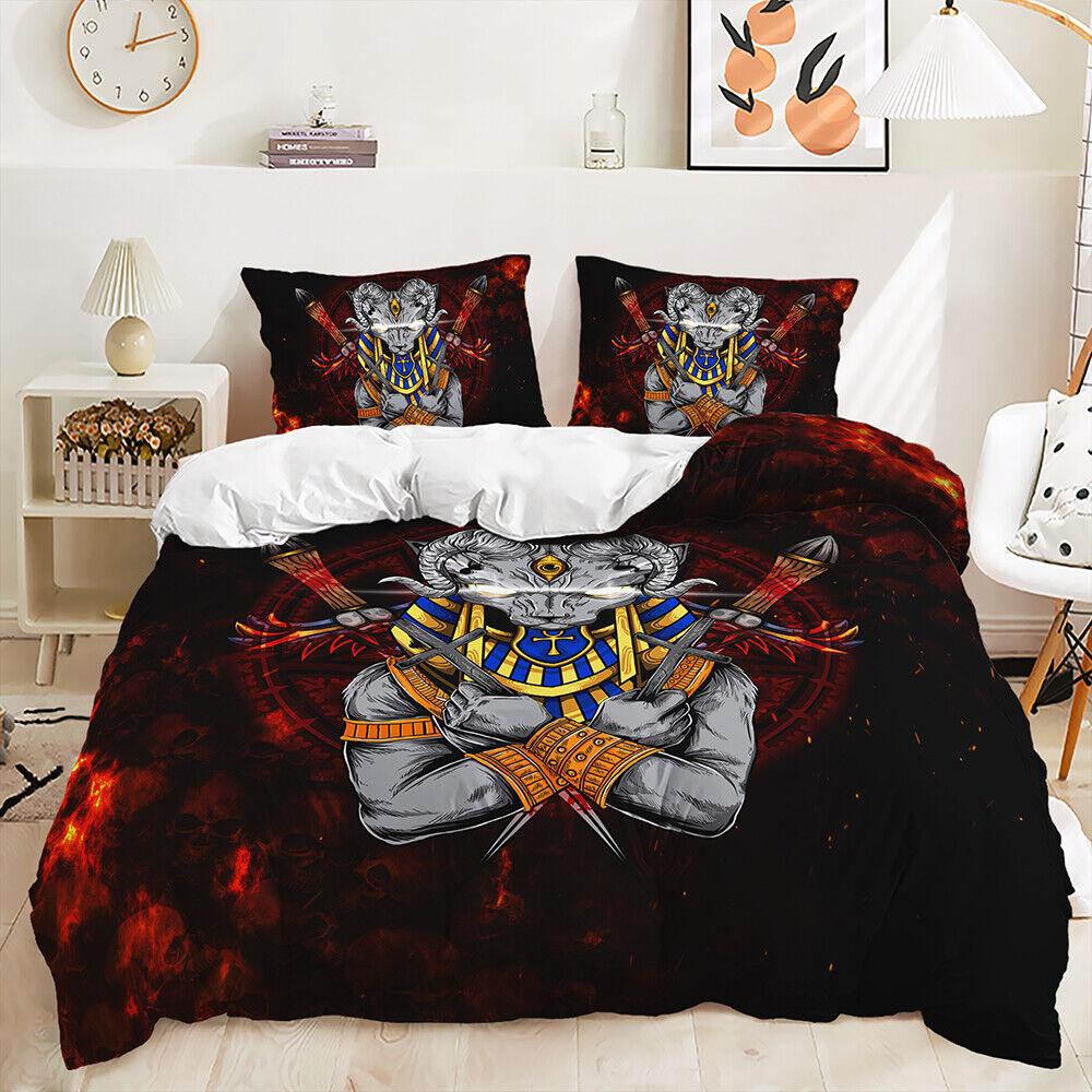 Floral Tiger Horse Cat Bulls Animal Print Home Decor Doona Duvet Quilt Cover Set