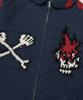 Niceghostclub Skull Cowichan Sweater_Navy(Ng2Efuk680A)