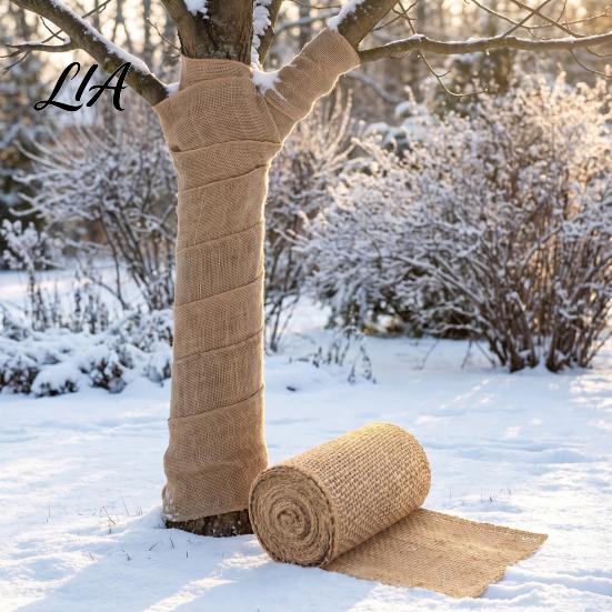 Burlap Fabric for Trees Natural Tree Protector Wraps Winter Garden Plants, Trunk Protector, Transplanting Protection Belt Plants Wrap Bandage,