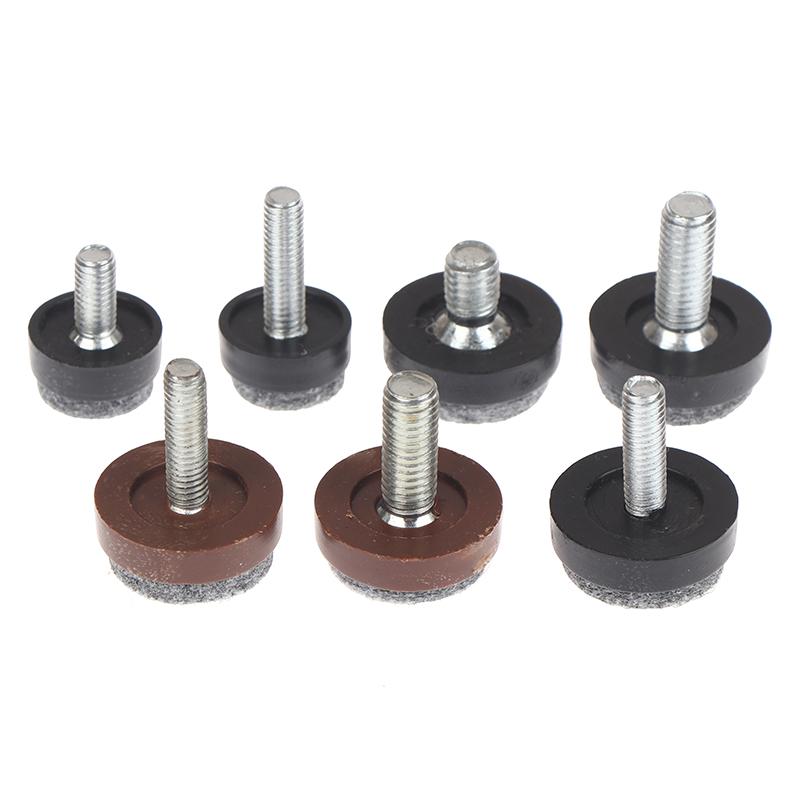 4/8Pcs Felt Adjustable Round Furniture Leg Screws Anti Slip M6 M8 Table Chair Cabinet Balance Feet Pads