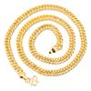 Men Exaggerated Basic Simple 18K Gold Plated Necklace Copper Chain Jewelry Accessory