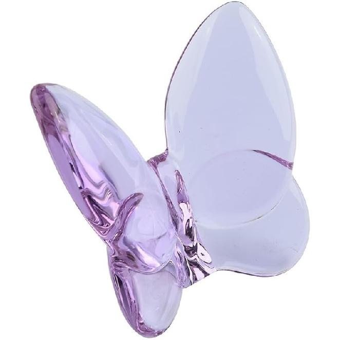 For Crystal Butterfly Figurine, Lucky Butterfly Ornaments, Glass Butterfly Statue, for Crystal Home Decor for Living Room,Table(Pink) (Blue)