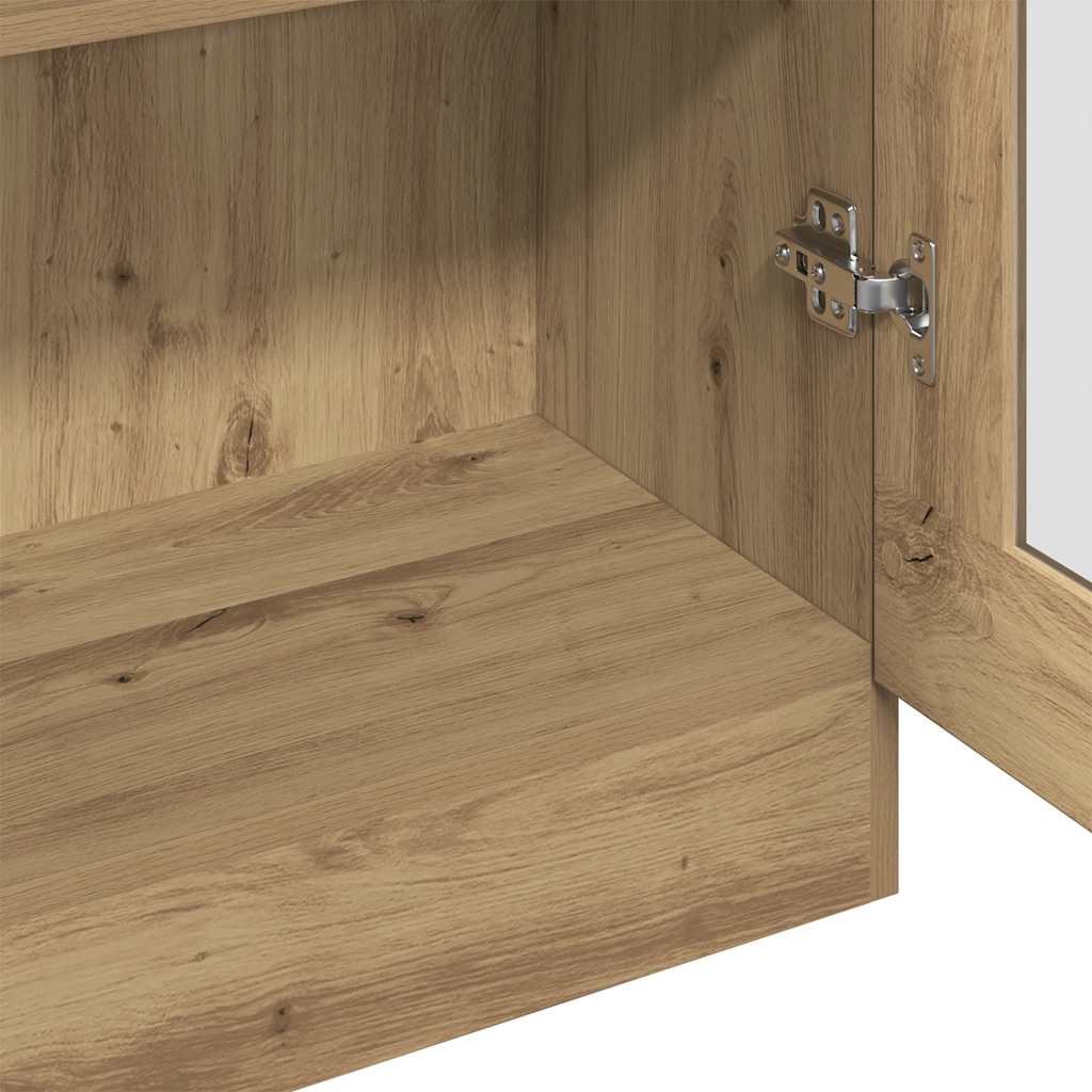 Vidaxl Cabinet, Artisan Oak, 82.5X30.5X150 Cm, Wood-Based Material