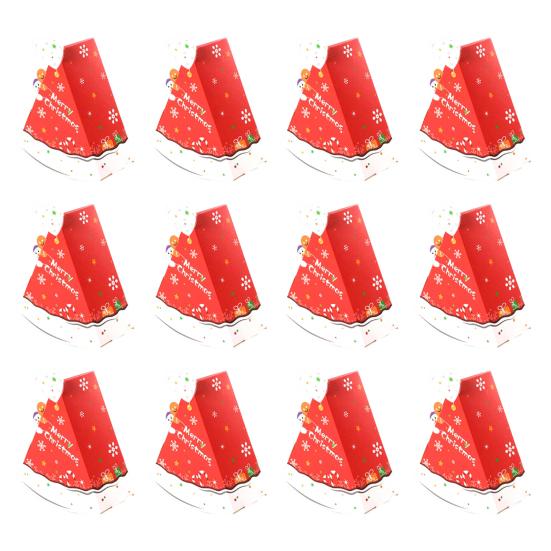 Christmas Candy Boxes Tree Shaped Candy Packaging Box Small Paper