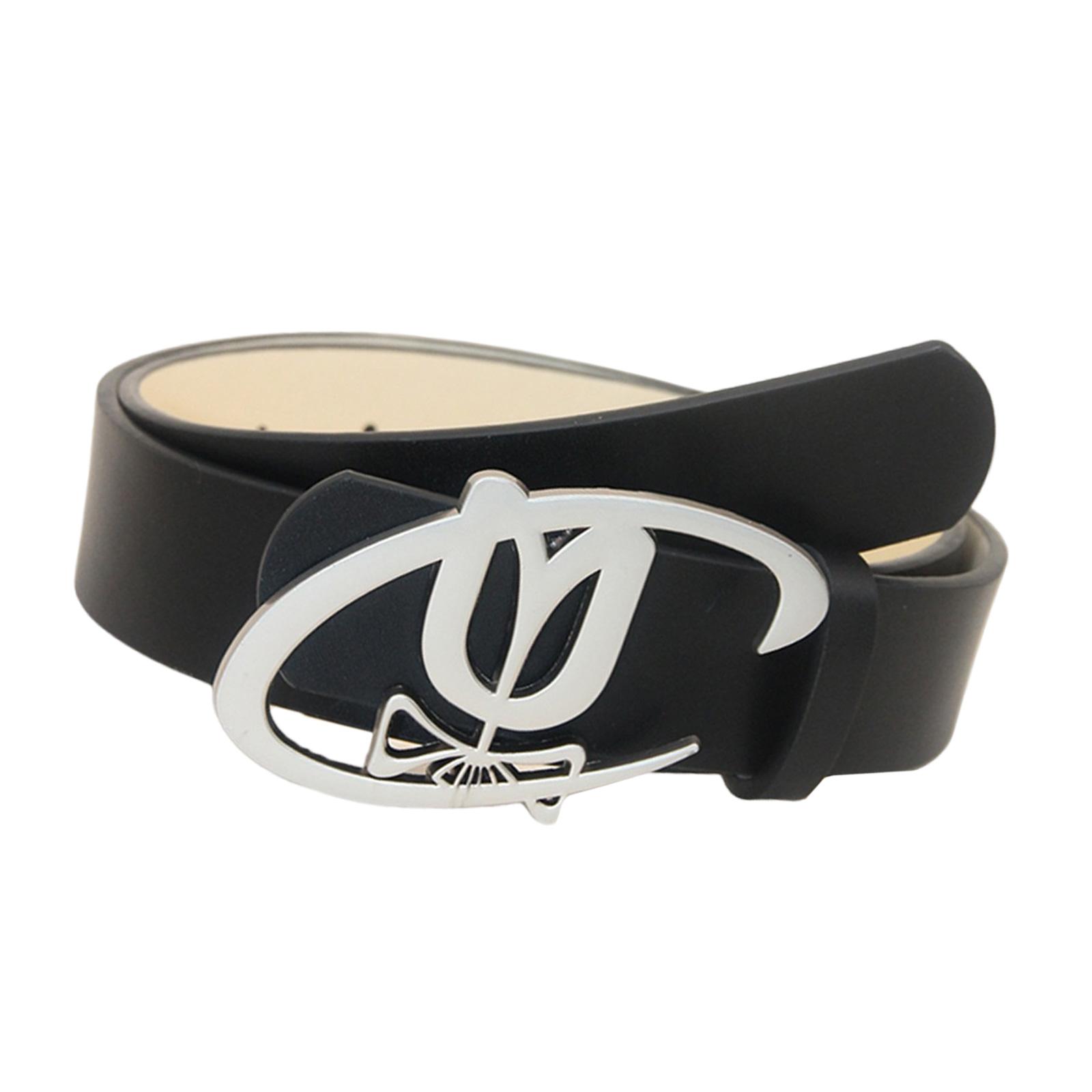 

Stylish Trendy PU Leather Belt For Men And Women With Quick Release Buckle Perfect For Casual Outfits Or Prom Attire C чорний