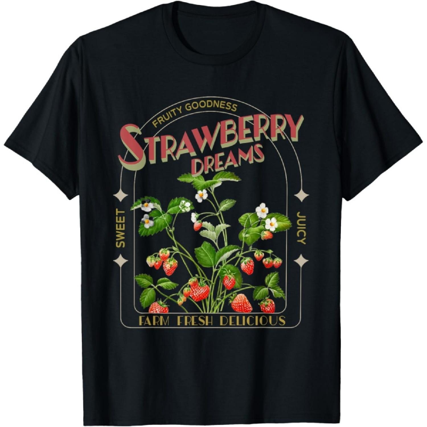 Strawberry Dream Cute Strawberry Gift For Men Fruit Lovers T-Shirt S