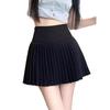 2024 Spring & Autumn White A-Line Pleated Skirt - Anti-Exposure, Short Length for Women