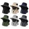 Wide Brim Sun Hat for Men Women Quick Dry UPF 50+ Fishing Hat with Face Guard And Neck Flap for Outdoor Hiking Travel Beach