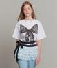 Dyuidyui Lace Print Top_White