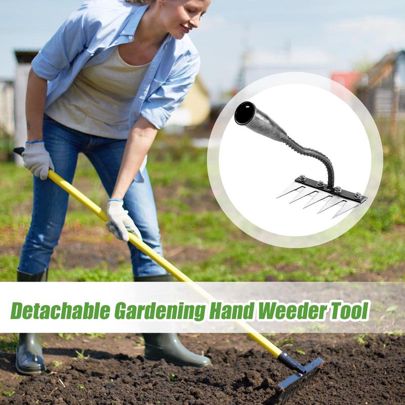 Multifunctional Hand Weeder for Garden Weeding Hoe Rake Hand Weeder Tool Detachable Remover Weeder Durable Garden Weeding Tool