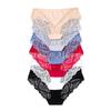 Women's Seamless Mid-Waist Lace Panties – Antibacterial, Soft, and Breathable