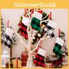 Charming Christmas Decoration Festive Glove Hangings Adorned In Classic Plaid Patterns