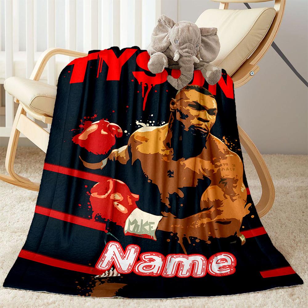 Tyson's Legend Customize Your Name Blanket Gift Customizable Blanket Durable Comfort Throw For Bed Couch Office Seaside Four Seasons Multipurpose