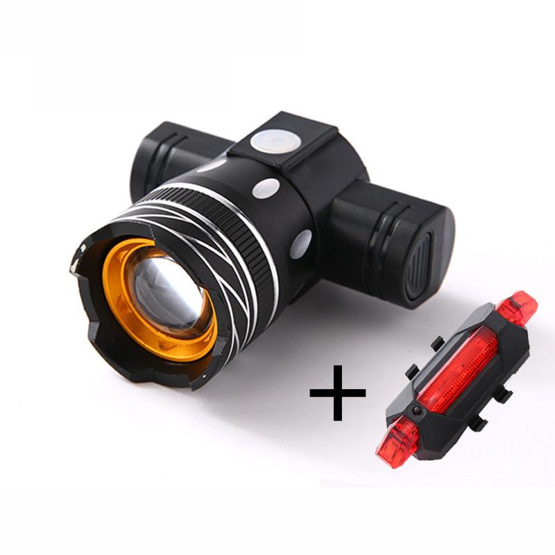 Rechargeable Led Mountain Bike Lights 50000lm Bicycle Torch Front And Rear Lamp