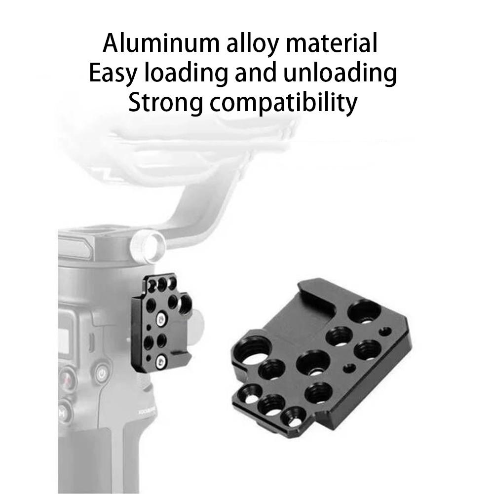 Expansion Adapter Board w/ 1/4 3/8 Hole Cold Shoe Monitor Mount Holder for DJI Ronin RS3/RS2/RSC2/SC/S Gimbal Stabilizer
