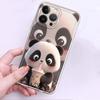 Cute Panda Case for iPhone 17 Pro Max XS Max 13 Pro 12 Mini 16 Air 15 14 Plus XR 7 8 11 Soft Phone Cover