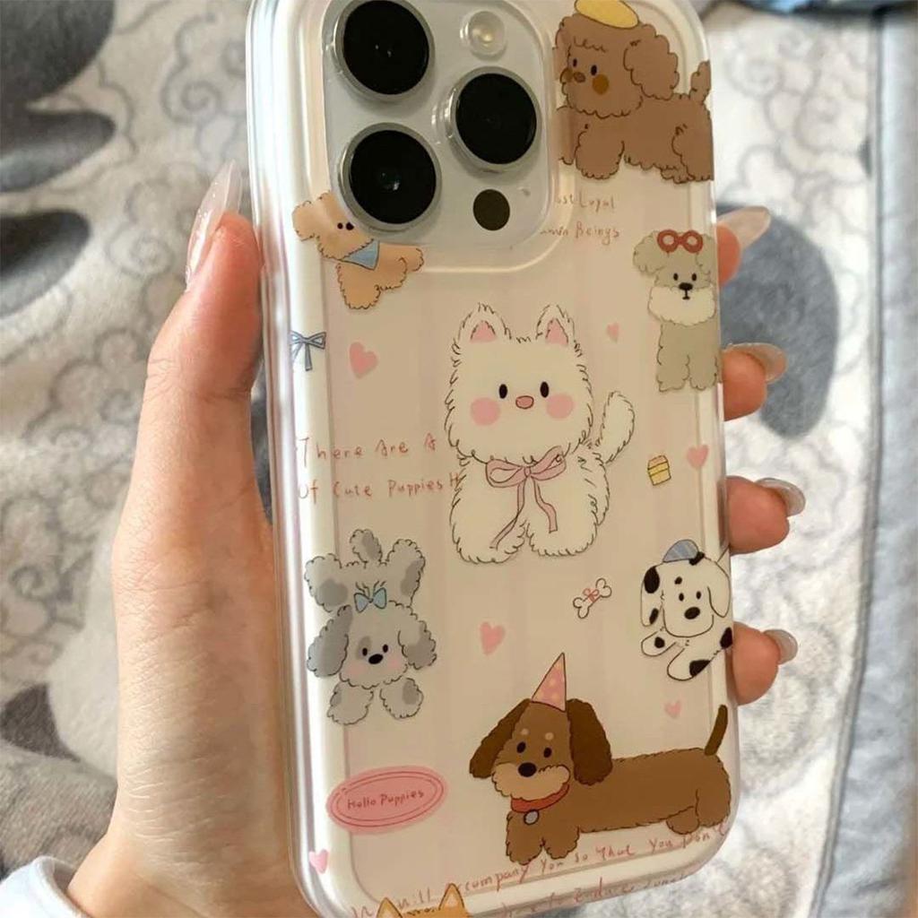 New Imd Mobile Phone Case Bracket Wrinkled Tin Foil Mobile Phone Case Laser Gradient Mobile Phone Case Large Hole Feather Yarn Mobile Phone Case