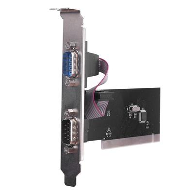1 Juego PCI a COM de 9 Pines RS232 Interfaz DB9 Adaptador para Ordenador de Control Industrial Tarjeta de Expansión Tarjeta de Conectores de Puerto Serie PCI