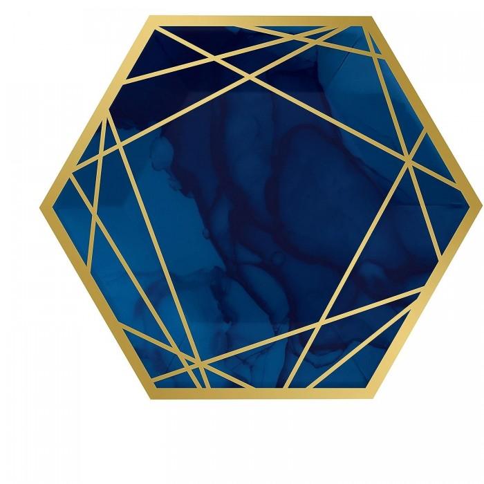 Creative Paper Octagon Disposable Plates (Pack of 8)