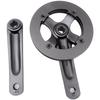 Aluminum Chainring Square Taper Crank City Commuting Aluminum Alloy Construction Lightweight Design Stable Power Transfer