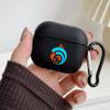 Süßes Genshin Impact Logo Mit Haken Für Airpod Pro 3 Pro2 Schwarze Schutzhülle Weiche Hülle für Apple Airpods 2 1 Kopfhörerhüllen