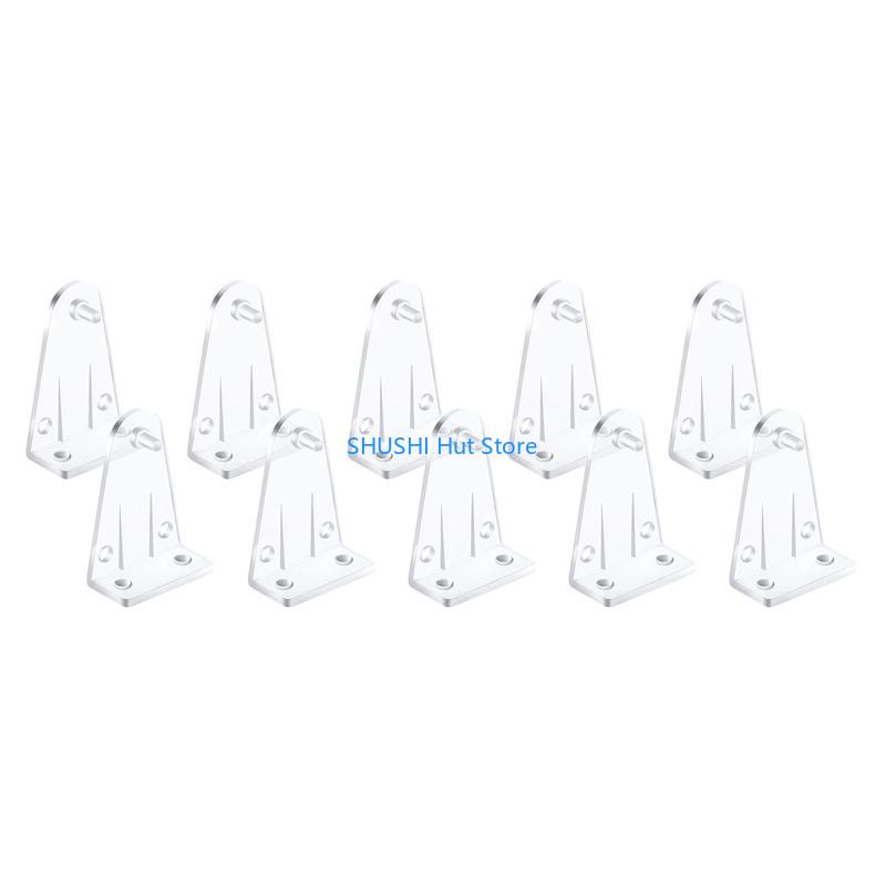 10pcs Hold Down Brackets Clear Plastic Blinds Bottom Holder Clips for 2 Inch Horizontal Blinds Window Shades D57B