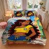 3pcs Brazilian Beach Vibes Bedding Set, Includes One Quilt Cover and Two Pillowcases, Bedroom and Guest Room Decoration. T72301196