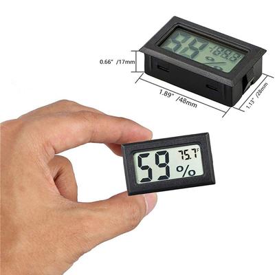 5 Stück Digitales LCD-Display von Raumtemperatur und Luftfeuchtigkeit, Thermometer, Fahrenheit, Hygrometer
