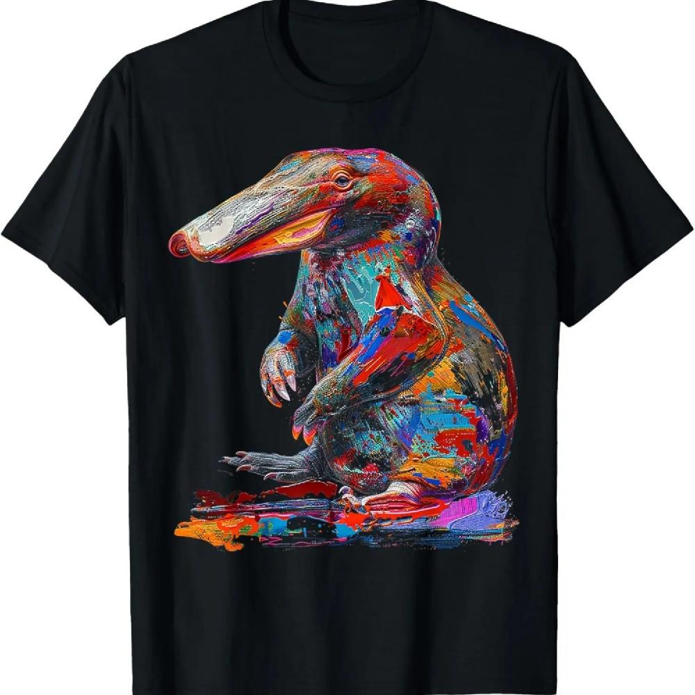 

Утконос Животное Графическое Искусство Футболка с Утконосом XXXXXL чёрный