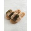Daiso Stripe Split Living Room Shoes 230 250 Mm Khaki