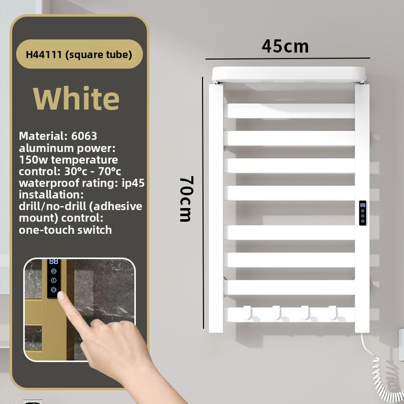 Wall Mounted Electric Heated Towel Rail Driving Sterilizer Large Bathroom Towels Dryer Thermostatic Waterproof Smart Towel Rack