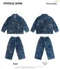 Boys' 2025 Cool & Stylish Denim Two-Piece Set: Trendy Autumn Streetwear for Kids