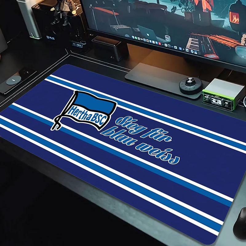 Hertha BSC Large Size Mouse Pad Large Gaming Table Cushion Non-slip Laptop Tablet Big Mousepad XXL Mat Mini PC Playmat With Lock edge