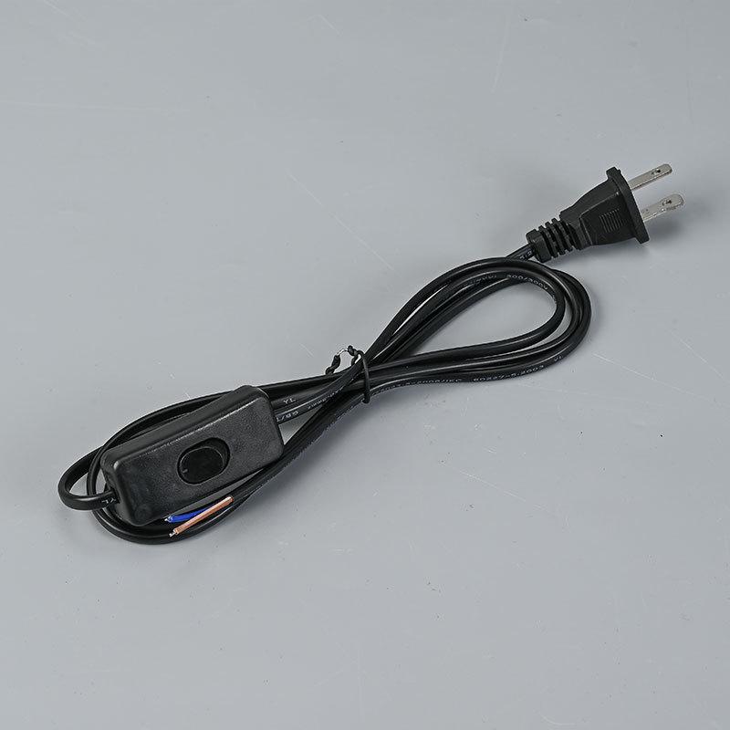 Two-Pin US Standard Switch Cord for Table/Floor Lamp or Pendant Light Fixture