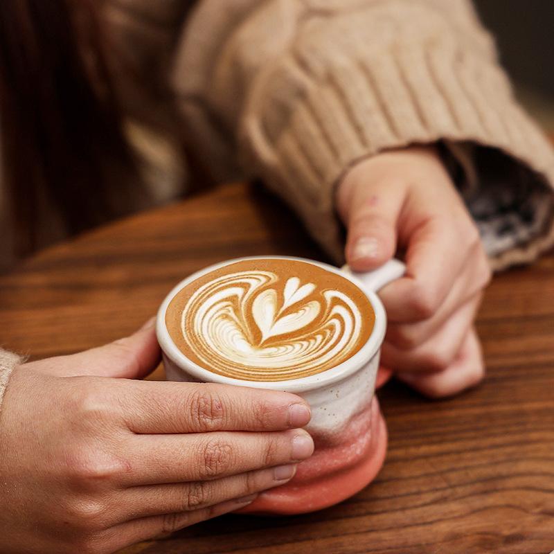 Kiln-Changed Ceramic Coffee Cup American Retro Cup Afternoon Tea Cup High Value Household Mug