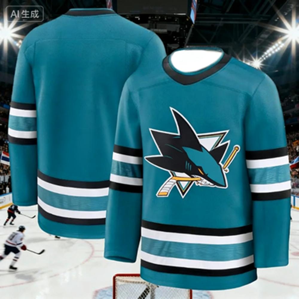 Kids New Fan Version Fashionable Classic Color Long-Sleeved Shirt Adult and Children's Ice Hockey Retro Sports Jerseys