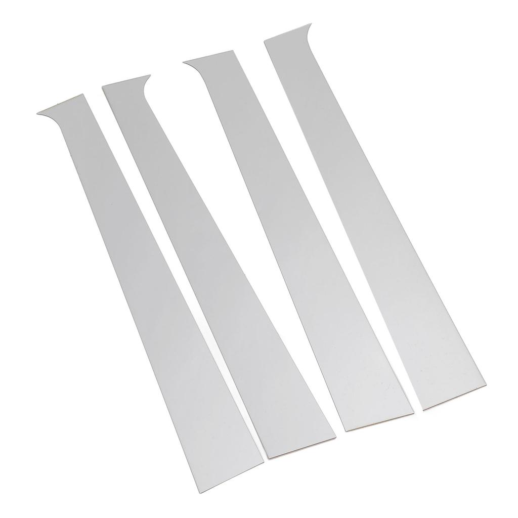 4Pcs Pillar Post Trim Mirrored Finish Weather Resistant Chrome Pillar Post Trim Cover for Crew Quad