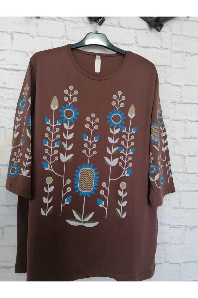 Damenbluse in großen Größen, perfekter Sommer, ganz aus Baumwolle, gekämmte Baumwolle, Bluse in großen Größen