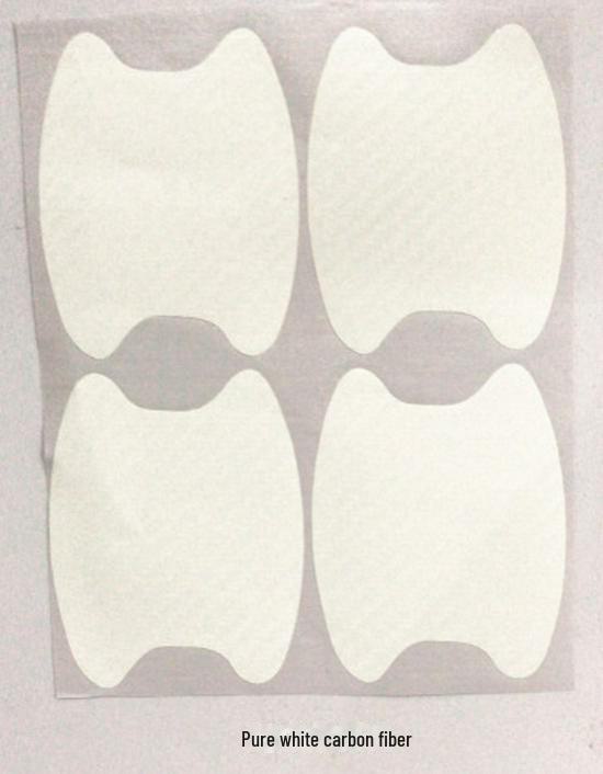 3D Carbon Fiber Car Door Handle Bowl Stickers (4-Pack) - Scratch-Resistant, Anti-Scratch, 9x10cm.