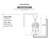 SHIAI S925 Sterling Silver Peace Lock Fu Character Retro Clavicle Chain Pendant
