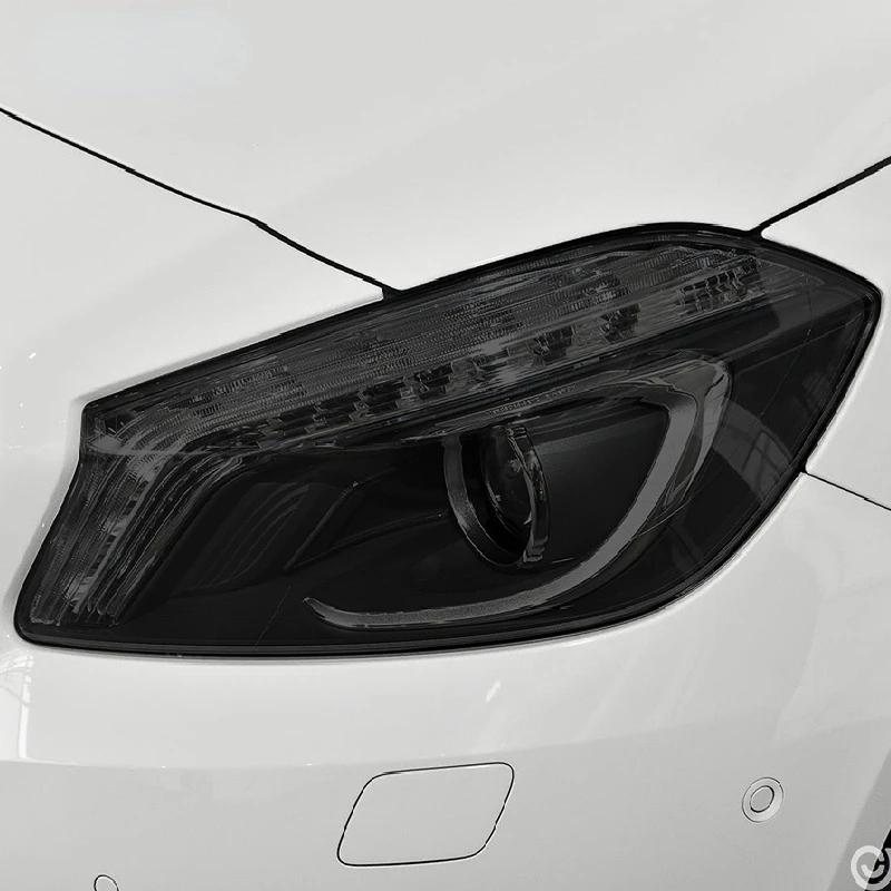 Für Mercedes Benz A-Klasse W176 W177 A45 A35 AMG 180 Auto Scheinwerfer Tönung Schwarz Schutzfolie Transparent TPU Aufkleber Zubehör VS3