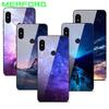 Для Xiaomi Redmi Note 5 Чохол Загартоване Скло Планета Космос Захисне Скло Задня Кришка для Xiomi Redmi Note 5 Pro Redmi note5 64GB 32GB