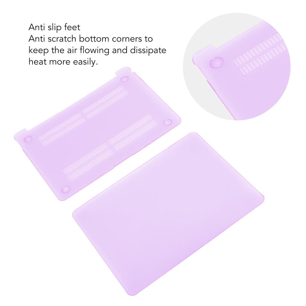 Housse de protection pour ordinateur portable Antidérapante Complète Housse d'ordinateur portable Dissipation de chaleur Cristal Givré pour ordinateur portable Air 11,1 pouces