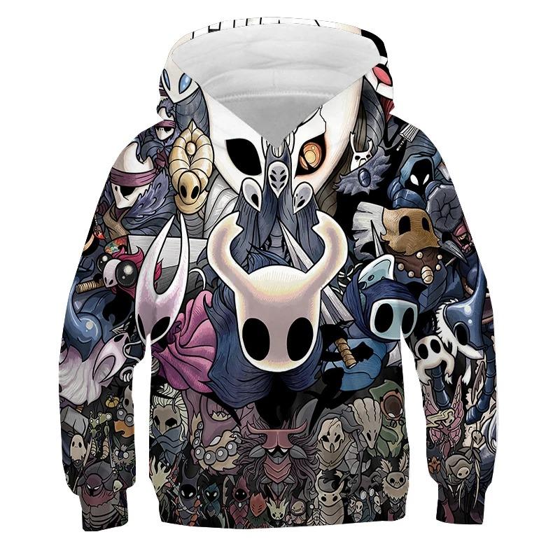 

Hollow Knight Print Hoodies Men s Sweatshirts Autumn Pullover Boys Tracksuit Y2k Tops Anime Hoodie Kids Clothes 100