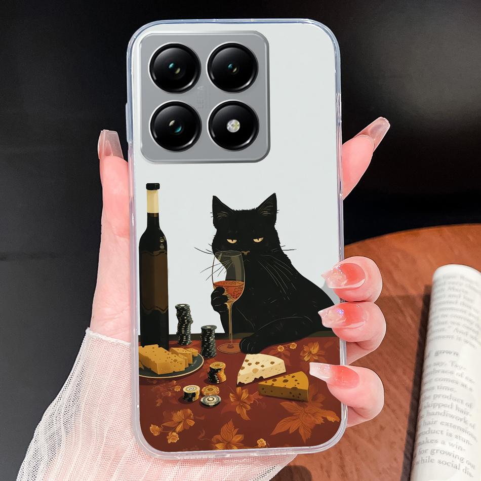 For Xiaomi 15T 14T Pro Phone Case Lovely Fish Patterns Soft TPU Clear Silicone Bumper For Xiaomi 15TPro 14 T Lightweight Funda